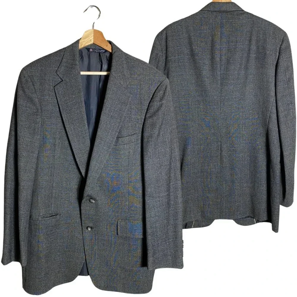 Austin Reed Wool Sport Coat Dinner Jacket Blazer Men's Size 42R* Gray Career